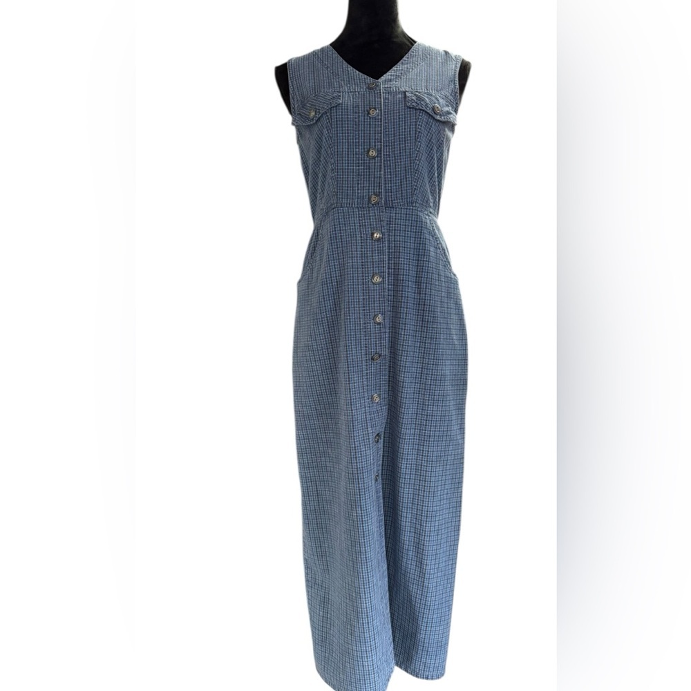 All that Jazz Blue plaid vintage dress Size 5/6​